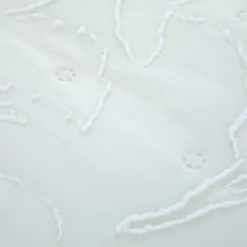 Trapuntino matrimoniale microfibra Gerbera bianco latte