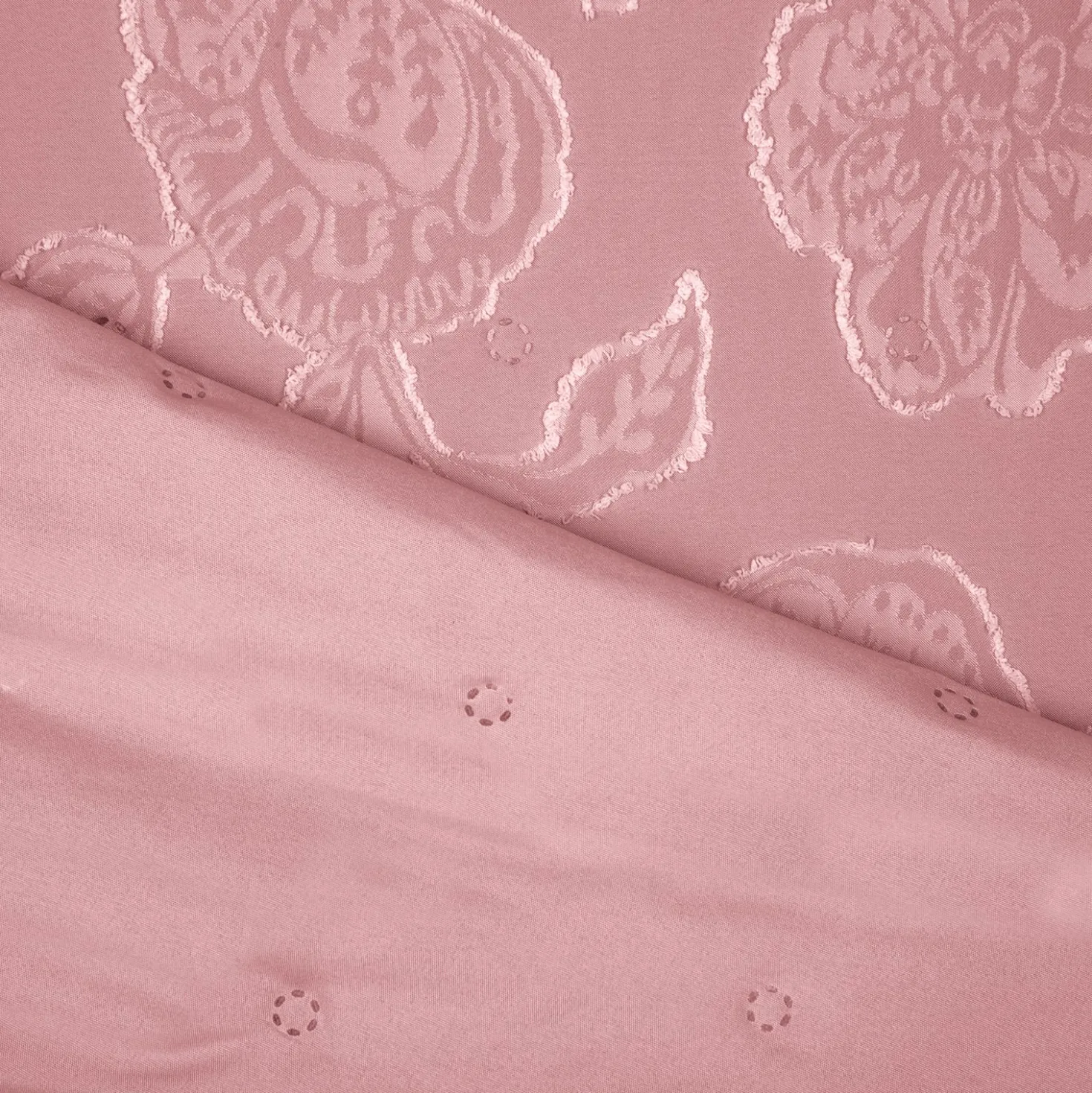 Trapuntino matrimoniale microfibra Gerbera rosa