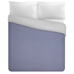 Trapuntino matrimoniale microfibra Water washed blu sabbia