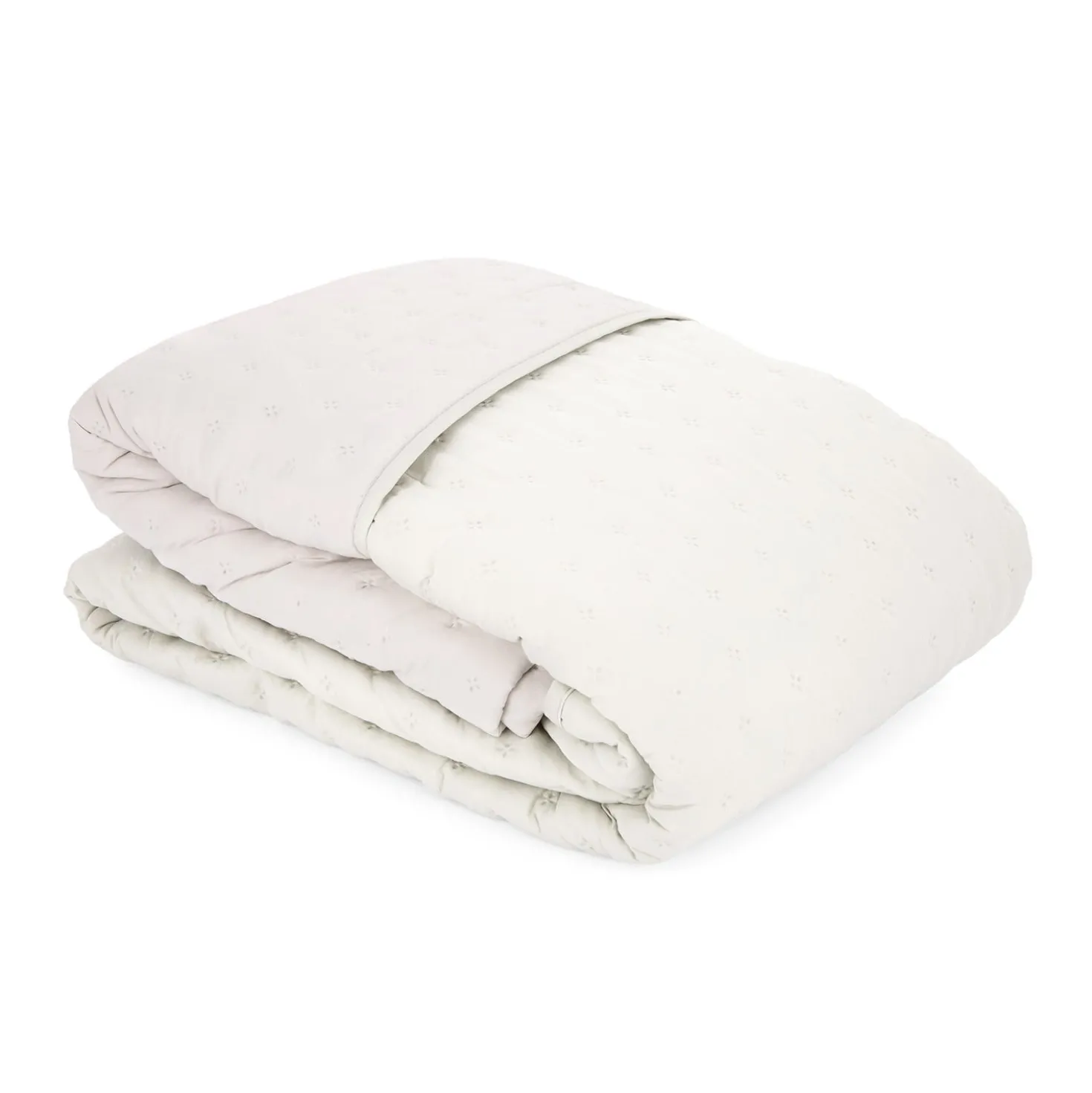 Trapuntino matrimoniale microfibra Water washed crema sabbia