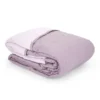 Trapuntino matrimoniale microfibra Water washed rosa malva