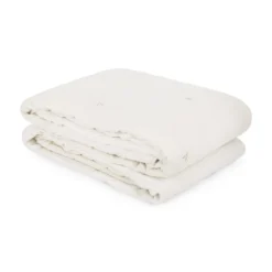 Trapuntino 1 piazza e mezza microfibra con ricamo beige