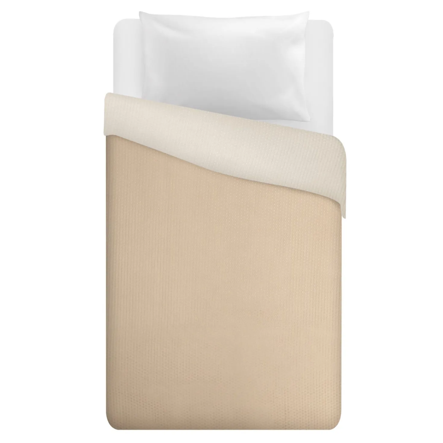 Trapuntino singolo double face beige