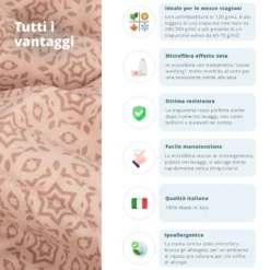 Trapuntino singolo in microfibra effetto seta beige