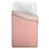 Trapuntino singolo microfibra double face righe rosa