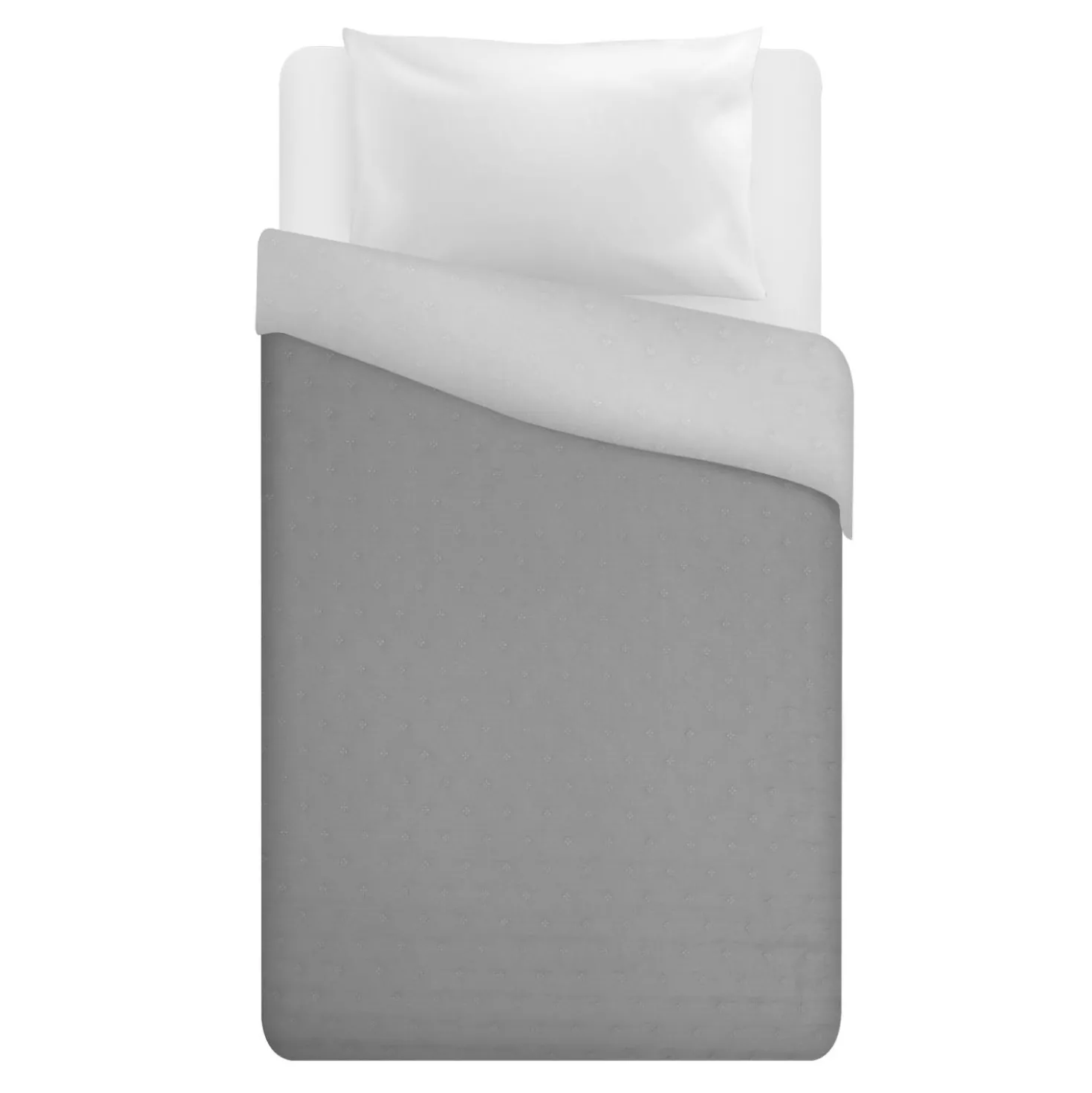 Trapuntino singolo microfibra Water washed grigio
