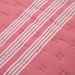 Trapuntino singolo righe malva microfibra