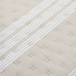 Trapuntino singolo righe sabbia microfibra
