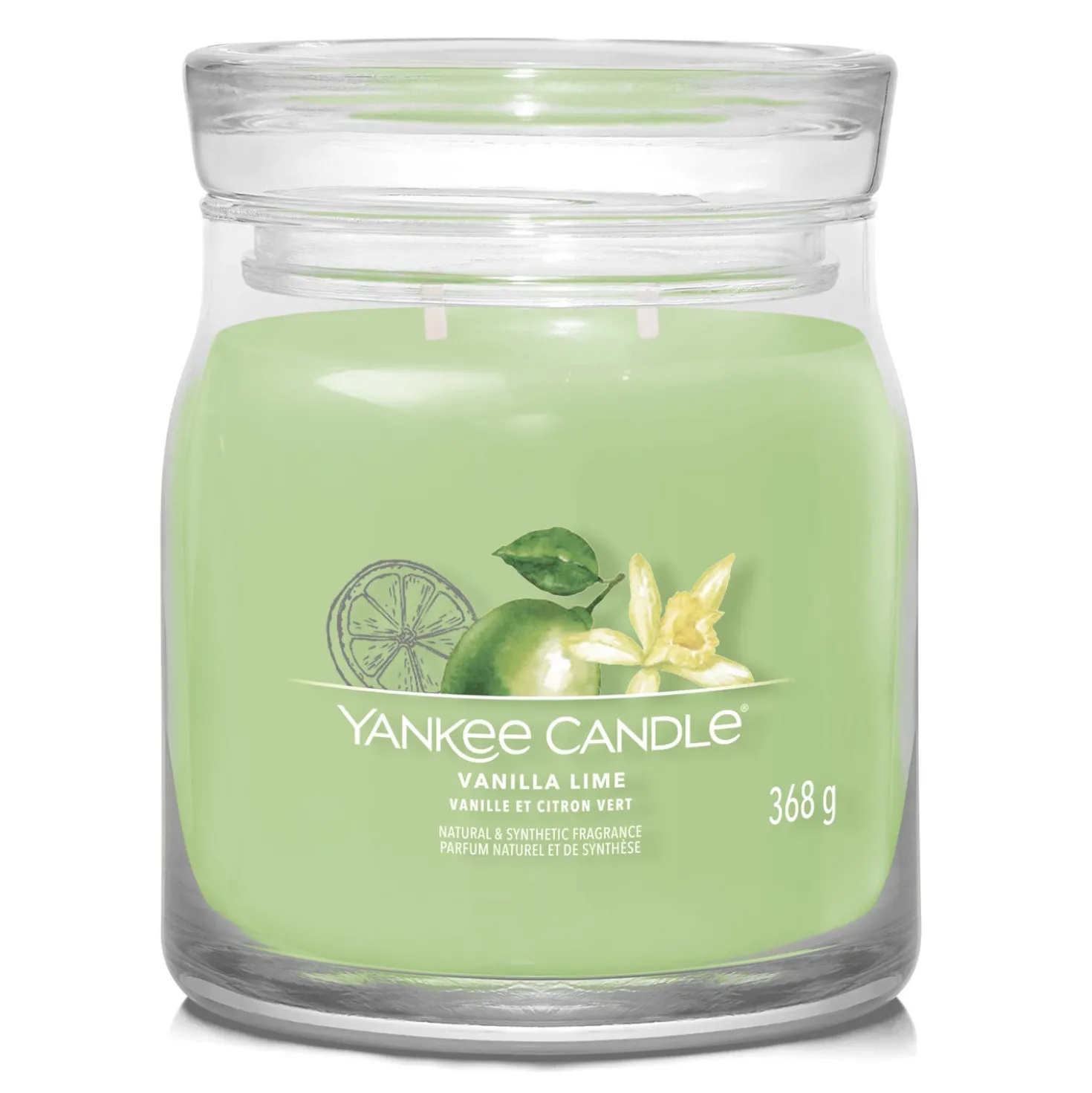 Vanilla Lime, candela in giara media Yankee Candle
