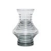 Vaso arredo vetro grigio 25 cm