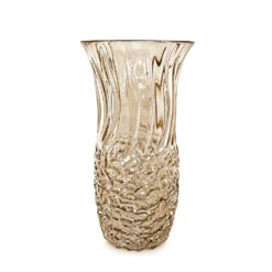 Vaso arredo vetro rosa chiaro 30 cm