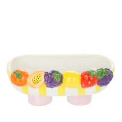 Vaso decoro frutta 24,5x14 cm Florafruit ceramica