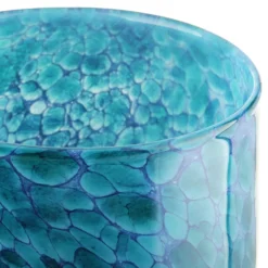 Vaso in vetro 29x29 cm azzurro