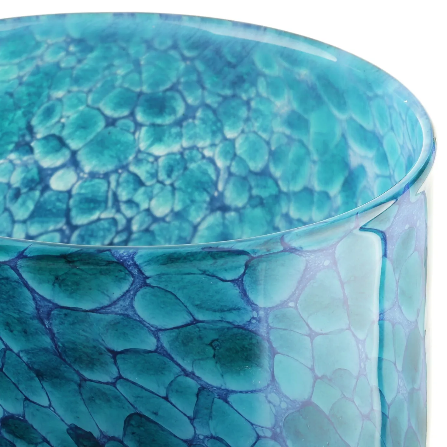 Vaso in vetro 29x29 cm azzurro