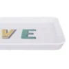 Vassoio melammina 29,7x21,5 cm bianco Maiolika