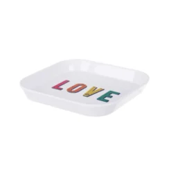 Vassoio melammina 15x15 cm bianco Maiolika