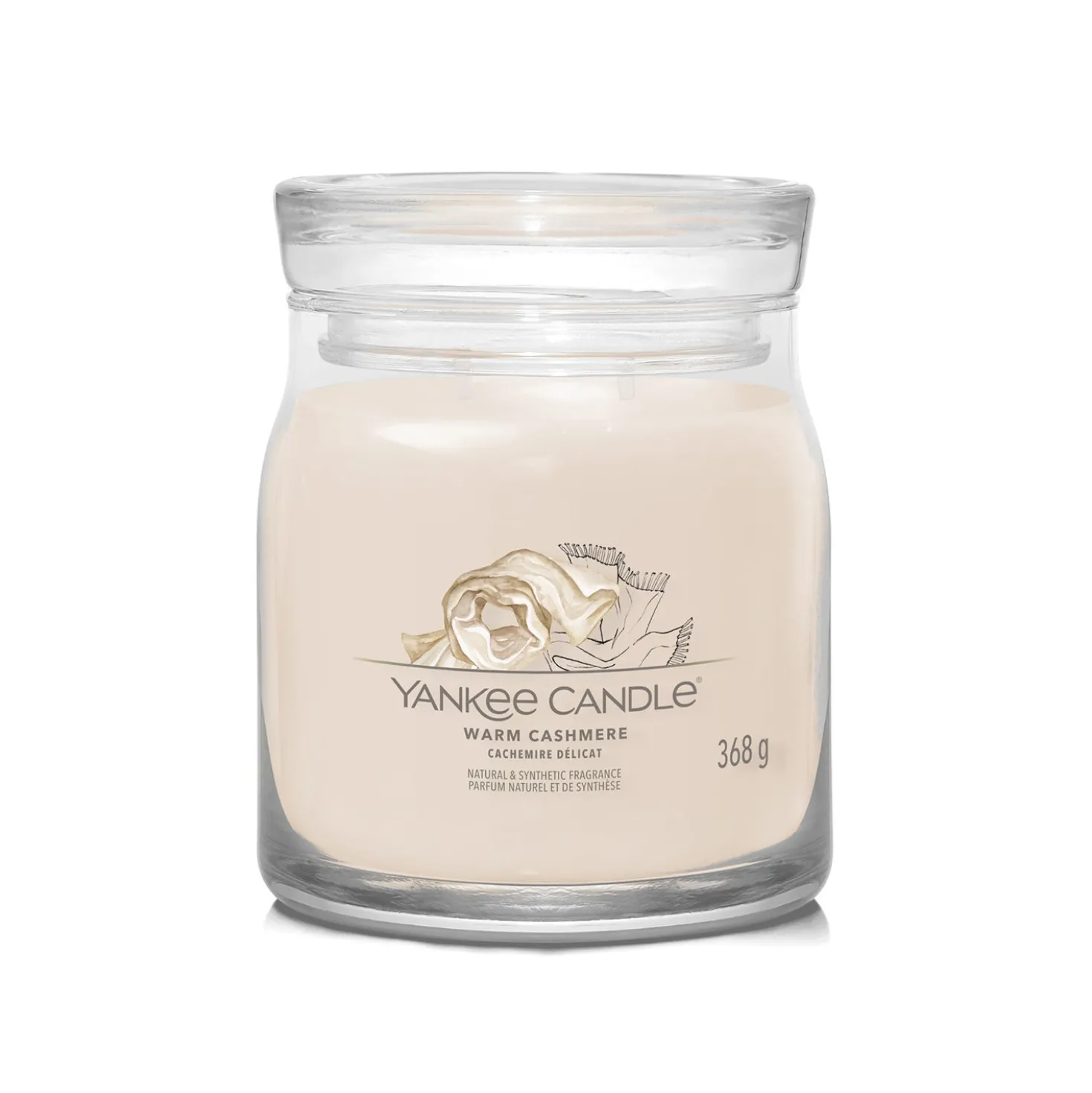 Warm Cashmere, candela in giara media Yankee Candle