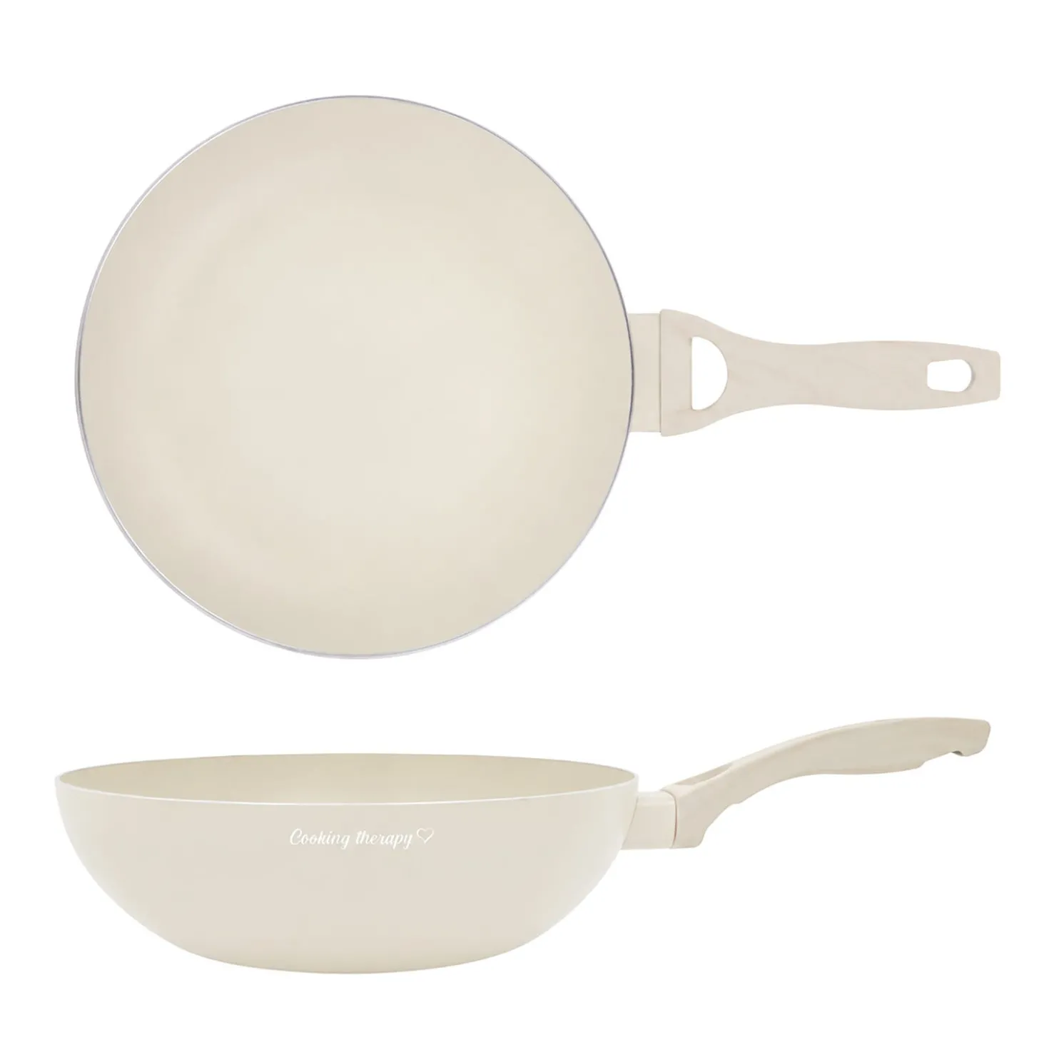 Wok 28 cm sabbia Cooking Therapy