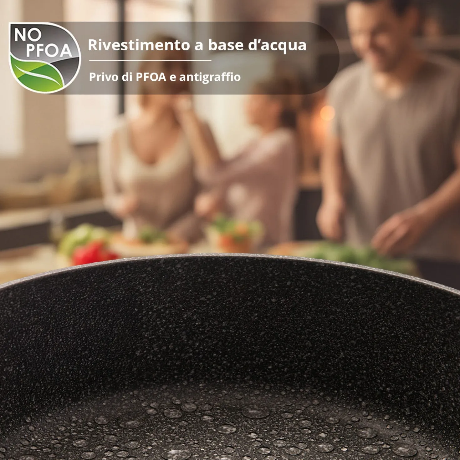 Wok New Petra Dark da 28 cm
