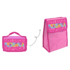 Zainetto bambina porta merenda nome Federica