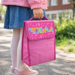 Zainetto bambina porta merenda nome Federica
