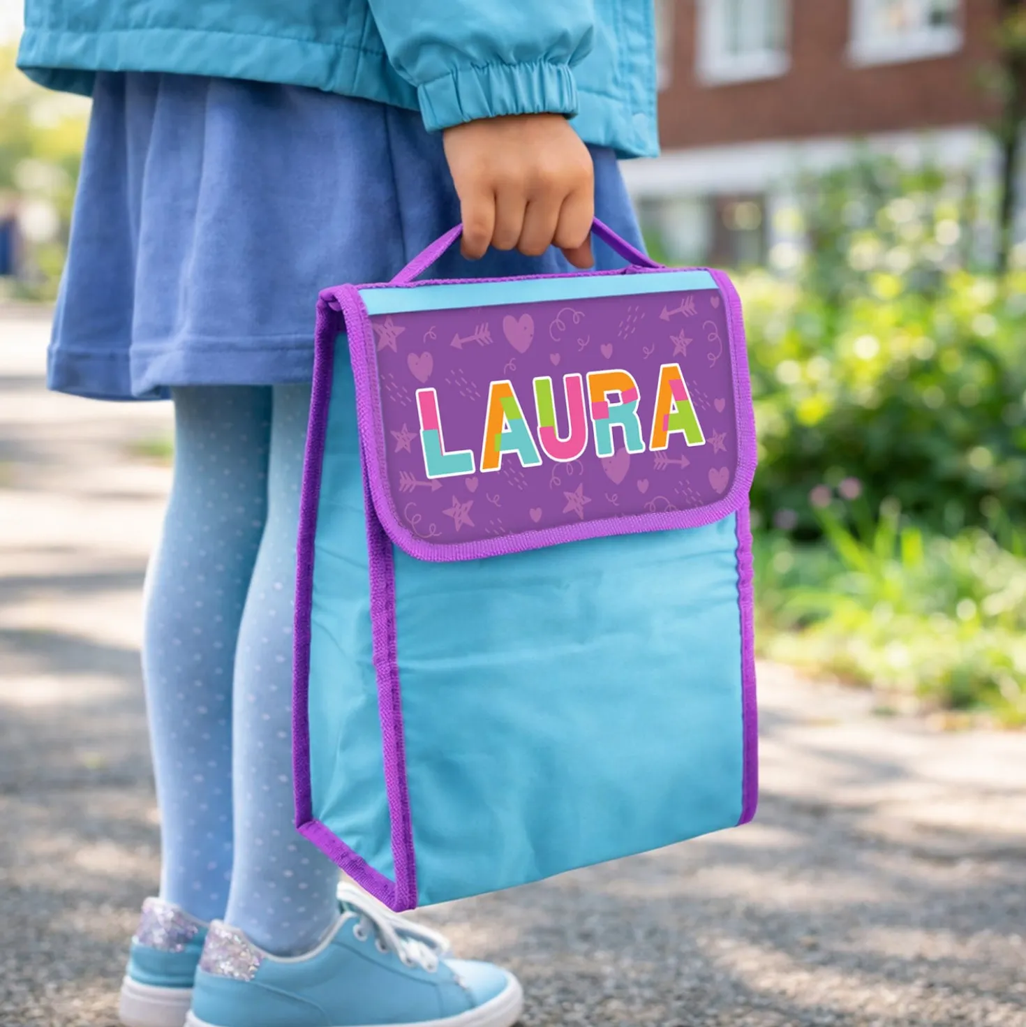 Zainetto bambina porta merenda nome Laura