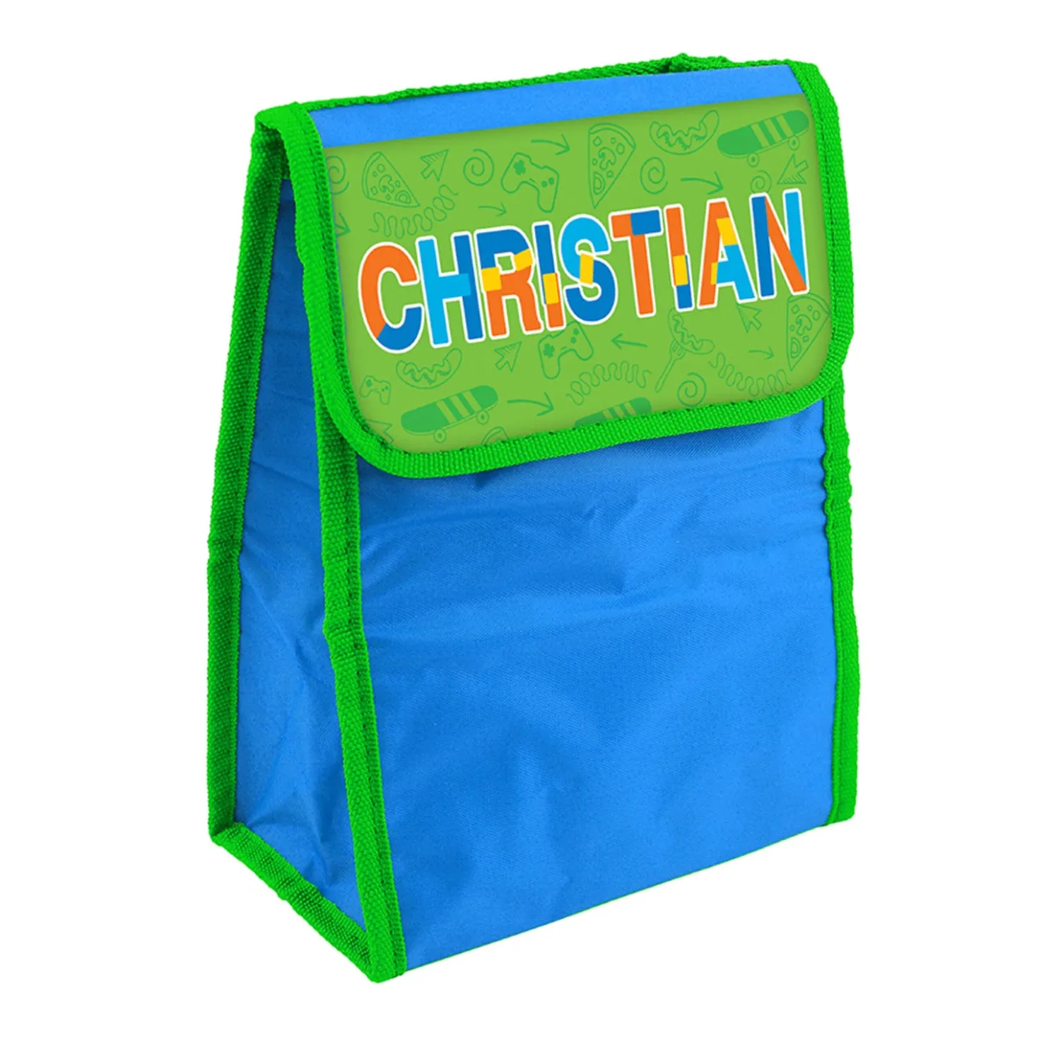 Zainetto bambino porta merenda nome Christian