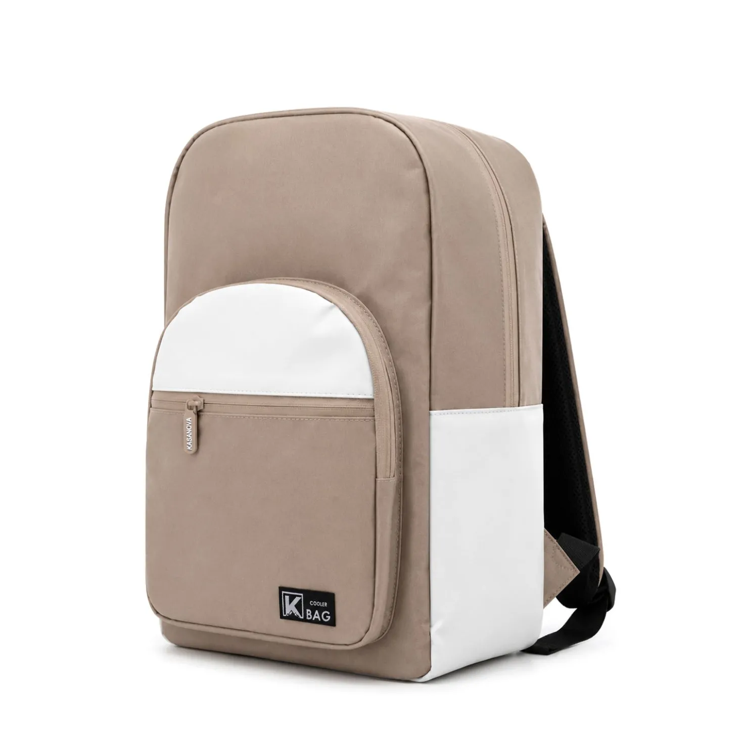 Zaino termico con tasche beige 30x19x44 cm